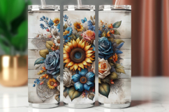 Tumbler Wrap 20 oz - sunflower Product Image 1