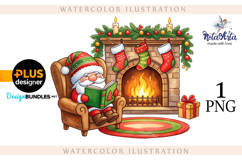 Watercolor Christmas gnomes, Christmas Gnomes Product Image 1