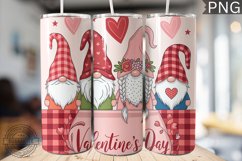 Valentine&#039;s Day Gnome Tumbler Wrap - High Quality 300 Dpi Product Image 1