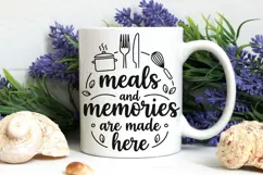 Meals And Memories Are Made Here svg, Farmhouse Kitchen Svg. Product Image 6
