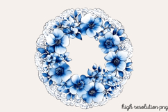 Spring Neutral Blue Clipart PNG Product Image 1