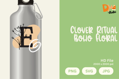 Clover Ritual Boho Floral Monogram Product Image 1