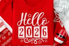 Hello 2026 Svg, New Years Svg, New Years Eve Svg, 2026 Svg. Product Image 4