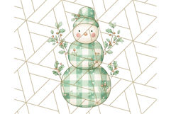 Patterned Snowman Silhouette PNG Clipart Product Image 3