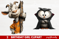 Quirky Halloween Clipart | Cute Spooky Character PNG Illustr Product Image 1