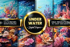 Underwater Digital Papers - 04 Variations Product Image 1