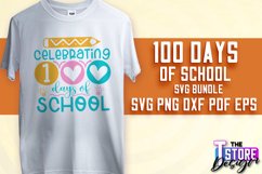 100 days of school SVG Design|Quotes SVG Design | School SVG Product Image 1