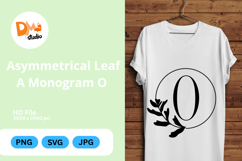 Asymmetrical Leaf Monogram Product Image 1