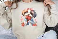 Valentine Dog Clipart PNG Product Image 1