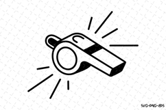 Whistle Svg | Game Day Svg | Sport Svg | Svg Cut Files Product Image 1