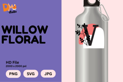 Willow Floral Monogram Product Image 1