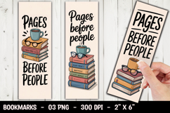 Pages Before People Bookmark Sublimation Product Image 1
