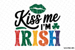 Kiss me I'm Irish Svg | St Patrick's day Design Product Image 1