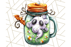 Halloween Monster Clipart PNG, Monsters in Jars, Spooky Png Product Image 3
