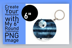 Creative Round Design Keychain Template , Halloween Product Image 1