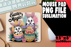 Playful Mouse Mat Sublimation PNG, Cute Easter Product Image 1