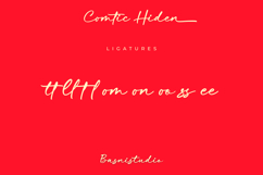 Comtic Hiden Casual Handwritten Font Product Image 15