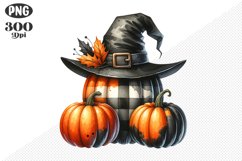Halloween Pumpkins Sublimation - Clipart PNG Design Product Image 1
