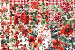 Watercolor Flowers Background|Valentine's Day sublimation Product Image 2