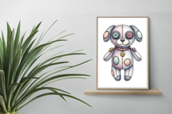 Stitched Dog Doll Button Eyes Halloween Voodoo PNG Product Image 2
