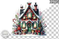 Christmas House Sublimation - Clipart PNG Design Product Image 1