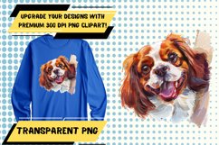 Playful Peekaboo Dog Watercolor Sublimation - Charming Desig Product Image 1