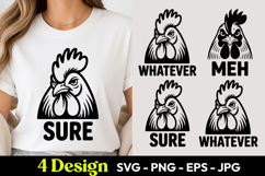 Chicken Sure Whatever Meh SVG PNG Product Image 1