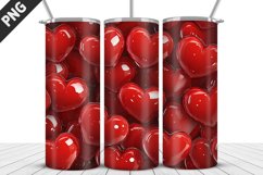Lovely Hearts Tumbler Design | Valentine&#039;s Day Tumbler Wrap Product Image 1