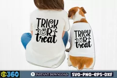 Trick or treat SVG, Halloween Dog Bandana SVG Product Image 2