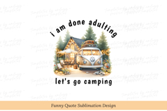 Funny Camping Sublimation Tshirt Design Png Product Image 2