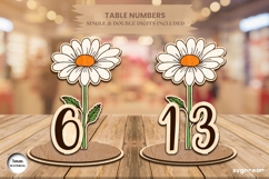 Flowers Table Numbers Bundle | Glowforge | SVG Product Image 11