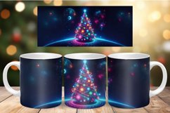 Mug Wrap Sublimation - cosmic christmas tree Product Image 1