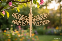 Spring Dragonfly Ornaments SVG Bundle | Glowforge | Laser Product Image 8
