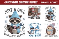 Cozy Winter Sublimation Clipart PNG Product Image 1