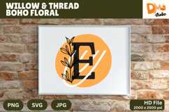 Willow &amp; Thread Boho Floral Monogram Product Image 1