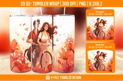 Valentines day Tumbler Wrap Designs, Sublimation Wrap Product Image 1
