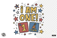1st Birthday Sublimation PNG - Baby PNG - Birthday PNG Product Image 1