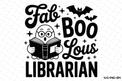 Fab Boo Lous Librarian Svg | Halloween Svg | Svg Cut Files Product Image 1