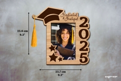 Graduation Photo Frame Laser Cut | Tassel Holder | SVG Product Image 2
