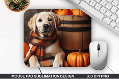 Halloween Dog Mouse Pad Sublimation, Halloween Mouse Pad PNG Product Image 1