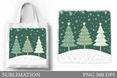 Christmas Tree Tote Bag. Christmas Tote Bag Design Product Image 1