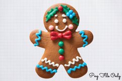 Cute Christmas Gingerbread Clipart PNG Product Image 1
