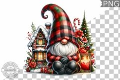 Christmas Gnome Sublimation - Clipart PNG Design Product Image 1