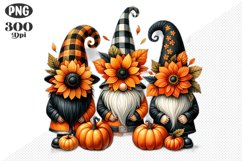 Halloween Gnomes Sublimation - Clipart PNG Design Product Image 1