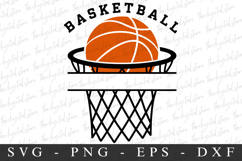 Basketball Monogram SVG | SVG Cut files | Cricut Product Image 1