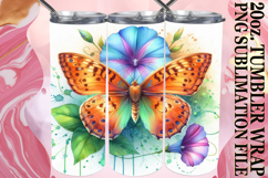 Playful Moments 20oz tumbler wrap, Butterfly Product Image 1