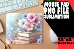 Luminous Desk Mat PNG Style, Books Product Image 1