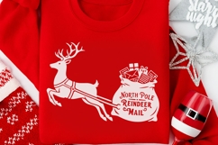 North Pole Reindeer Mail Svg, North Pole Postmark Svg. Product Image 4