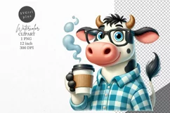 Animals clipart, Cow clipart, Coffee clipart Product Image 1