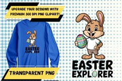 Creative PNG Design for T-Shirt Projects , Easter Bunny Product Image 1